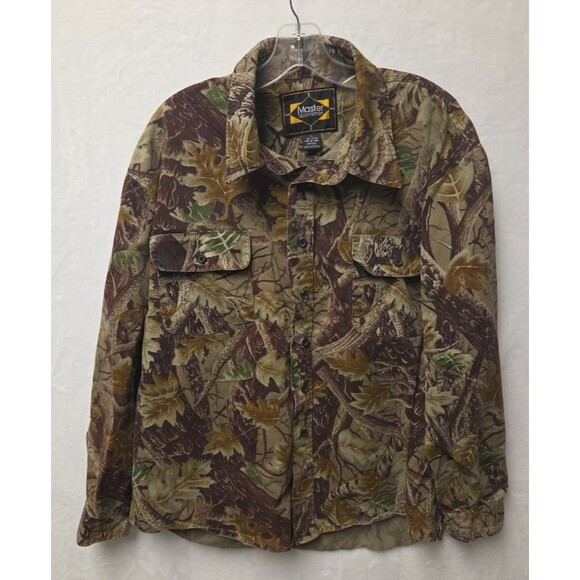 Master Sportsman Mens XL Camo Button Long Sleeve Hunting Shirt Outdoor - Picture 1 of 7